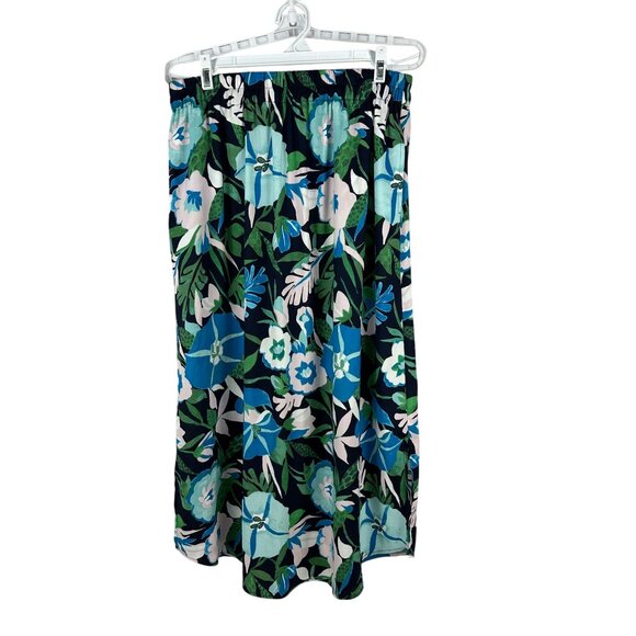 LOFT Dresses & Skirts - Ann Taylor Loft Womens Floral Maxi Skirt Size S Polyester Blue/Green